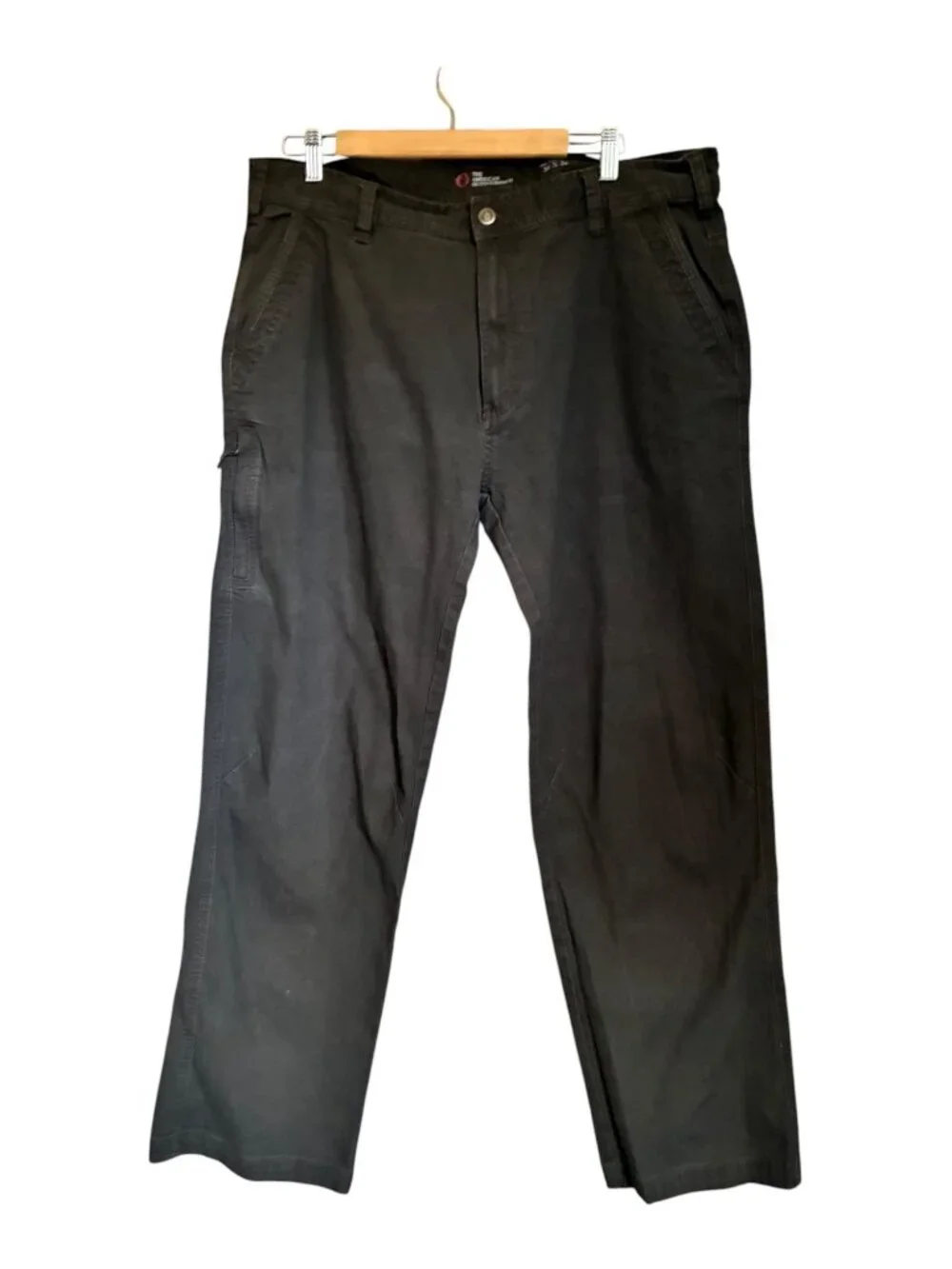 The American Outdoorsman Pants Mens 38x32 Brown Good Utility Canvas Workwear